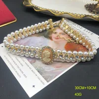 Elegant Vintage Style Wedding Artificial Gemstones Artificial Pearl Alloy Avatar Inlay Pearl Women's Jewelry Set main image 2