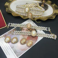 Elegant Vintage Style Wedding Artificial Gemstones Artificial Pearl Alloy Avatar Inlay Pearl Women's Jewelry Set main image 10
