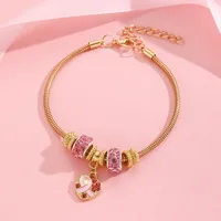 Elegant Lady Artificial Pearl Alloy Copper Vocabulary Words/Name Beaded Women's Jewelry Set sku image 1