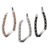 Geometric Hip-Hop Retro 304 Stainless Steel Bracelets Wholesale main image 2