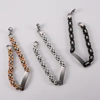 Geométrico Hip Hop Retro Acero Inoxidable 304 Pulsera Venta Al Por Mayor main image 3