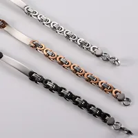 Géométrique Hip Hop Rétro Acier Inoxydable 304 Bracelets De Gros main image 4