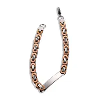 Geometric Hip-Hop Retro 304 Stainless Steel Bracelets Wholesale sku image 2