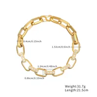 Geometric Classic Style 304 Stainless Steel Bracelets Wholesale sku image 2