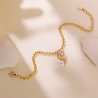 Forme De Cœur Classique Luxueux Romantique Le Cuivre Bracelets Fermeture À Boucle De Type Homard main image 2