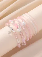 Perle D'Imitation Mostacilla Strass Style De Bande Dessinée Sucré Super Fée Étoile De Mer Bracelet De Cheville main image 4