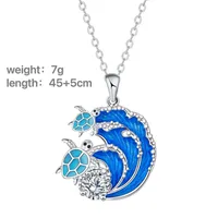 Tortoise Elegant Vintage Style Roman Style Copper Pendant Necklace Lobster Trigger Clasp Closure main image 2