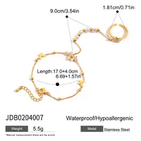 Pearl Butterfly Casual Modern Style Simple Style 316 Stainless Steel  Mother Shell Bracelets Wholesale sku image 1