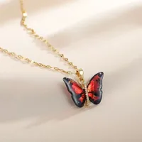 Butterfly Cute Queen Alloy Pendant Necklace Wholesale sku image 3
