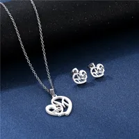 Bohemian Simple Style Classic Style 201 Stainless Steel Vocabulary Words/Name Mother'S Day Women's Jewelry Set main image 3