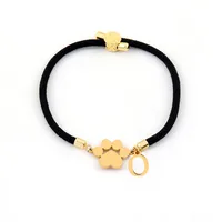 Letter Paw Print Elegant Simple Style Classic Style Zircon 304 Stainless Steel Nylon Bracelets Wholesale sku image 15