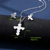 Bohemian Simple Style Classic Style 201 Stainless Steel Cross Women's Jewelry Set main image 2