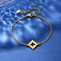 Cross Hip-Hop Bohemian Simple Style 201 Stainless Steel Bracelets In Bulk main image 3