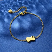 Dog Bone Cute Hip-Hop Bohemian 201 Stainless Steel Bracelets In Bulk main image 4