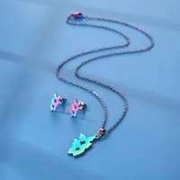 Bohemian Simple Style Classic Style 201 Stainless Steel Butterfly Women's Jewelry Set main image 3