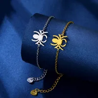 Araña Hip Hop Bohemio Estilo Simple Acero Inoxidable 201 Pulsera Al Mayoreo main image 1