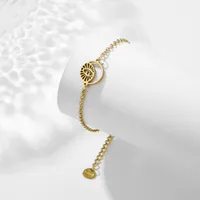 Œil Décontractée Style Simple Acier Inoxydable 201 Bracelets En Masse main image 4