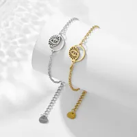Œil Décontractée Style Simple Acier Inoxydable 201 Bracelets En Masse main image 1
