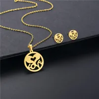Bohemian Simple Style Classic Style 201 Stainless Steel Love Women's Jewelry Set main image 1