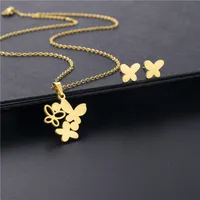 Bohemian Simple Style Classic Style 201 Stainless Steel Flower Women's Jewelry Set main image 1