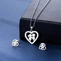 Bohemian Simple Style Classic Style 201 Stainless Steel Heart Shape Women's Jewelry Set main image 1