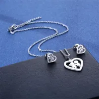 Bohemian Simple Style Classic Style 201 Stainless Steel Heart Shape Women's Jewelry Set main image 4