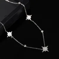 Sun Star Wreath Modern Style Commute Shiny 304 Stainless Steel Necklace Lobster Trigger Clasp Closure main image 6