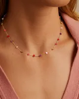 Oval Hawaiian Sexy Romantic Acrylic Necklace Wholesale main image 4