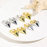 1 Pair Red Heart IG Style Elegant Glam Copper 18K Gold Plated White Gold Plated Polishing Plating Drop Earrings main image 1