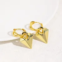 1 Pair Red Heart IG Style Elegant Glam Copper 18K Gold Plated White Gold Plated Polishing Plating Drop Earrings main image 5