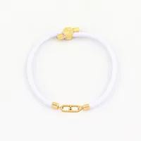 Letter Oval Simple Style Classic Style 304 Stainless Steel Nylon Bracelets Wholesale main image 4