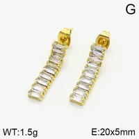 1 Paire Lignes Rectangle Élégant Femme Vacances Acier Inoxydable 304 Plaqué Or 18K Perles Artificielles Zircon Placage Incruster Boucles D'oreilles main image 3
