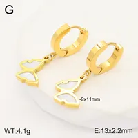 1 Pair Star Moon Heart Shape Elegant Lady Classic Style 304 Stainless Steel 18K Gold Plated Drop Earrings main image 4