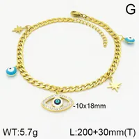 Cross Moon Eye Casual Elegant 18K Gold Plated 304 Stainless Steel Bracelets In Bulk main image 2