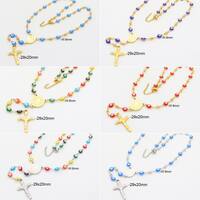 Traverser Jésus Élégant Style Classique Acier Inoxydable 304 Plaqué Or 18K Pendentif Fermeture À Boucle De Type Homard main image 1