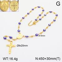 Traverser Jésus Élégant Style Classique Acier Inoxydable 304 Plaqué Or 18K Pendentif Fermeture À Boucle De Type Homard main image 6