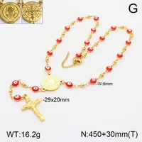 Cross Jesus Elegant Classic Style 304 Stainless Steel 18K Gold Plated Pendant Necklace Lobster Trigger Clasp Closure main image 7