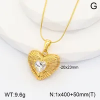 Oval Flower Casual Classic Style Artistic Zircon 304 Stainless Steel 18K Gold Plated Pendant Necklace Inlay Lobster Trigger Clasp Closure sku image 3