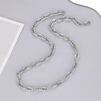 Estilo Vintage Acero Titanio Geométrico Enchapado Hombres Pulsera Collar main image 5