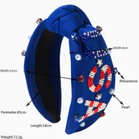 Femmes Lettre Artistique Chiffon Bande De Cheveux main image 2