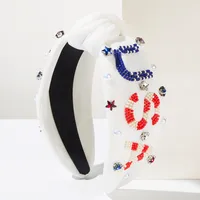 Femmes Lettre Artistique Chiffon Bande De Cheveux main image 3