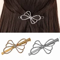 Women's Bow Knot Elegant Cute Lady Rhinestone Hair Clip main image 3