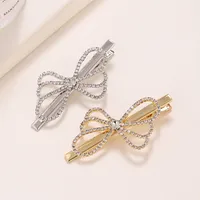Women's Bow Knot Elegant Cute Lady Rhinestone Hair Clip main image 4