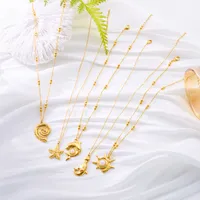 Starfish Dolphin Casual Beach 304 Stainless Steel Pendant Necklace Plating Lobster Trigger Clasp Closure main image 1