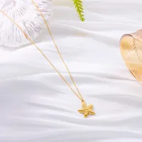Starfish Dolphin Casual Beach 304 Stainless Steel Pendant Necklace Plating Lobster Trigger Clasp Closure main image 4
