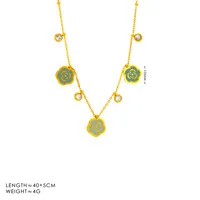 Casual Viajar Diariamente Acero Inoxidable 304 Camelia Chapados En Oro De 18K Mujeres Conjunto De Joyas main image 3