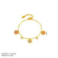 Casual Commute 304 Stainless Steel Camellia 18K Gold Plated Women's Jewelry Set main image 8