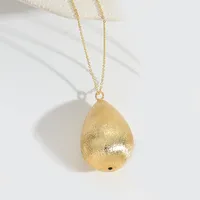 Cross Heart Shape Casual Classic Style Copper 14K Gold Plated Pendant Necklace Polishing Lobster Trigger Clasp Closure sku image 6