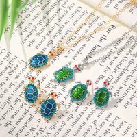 Elegant Alloy Tortoise Enamel Women's Jewelry Set main image 3