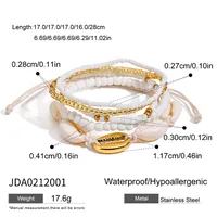 Ocean Shell Vacation Beach Simple Style 316 Stainless Steel  Bracelets In Bulk sku image 1